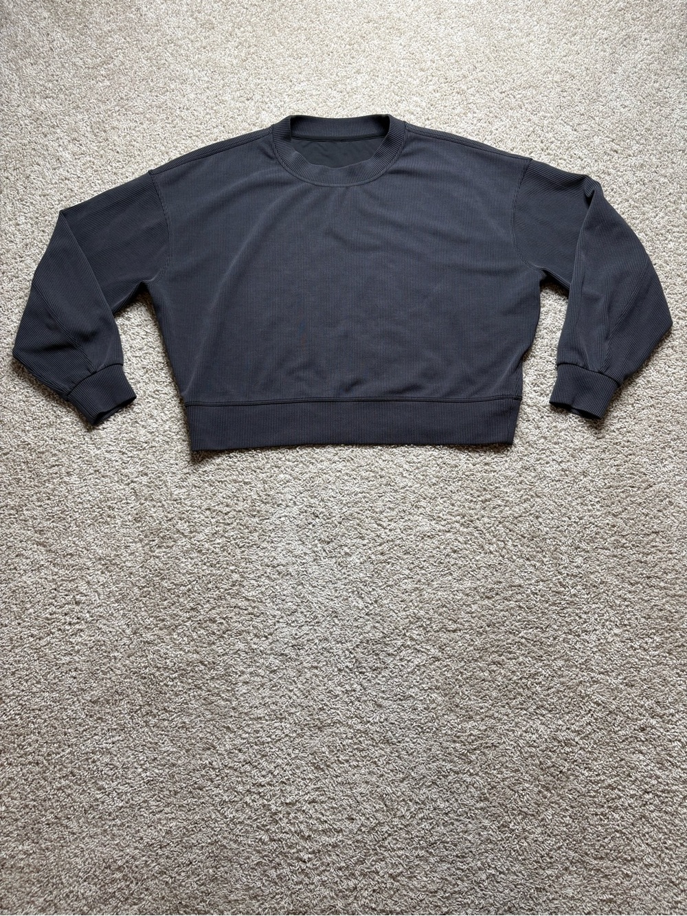 Lululemon Ribbed Softstreme Perfectly Oversized Cropped Crew